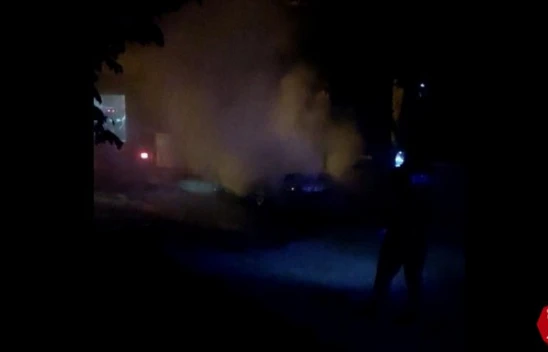 Elazığ'da Park Halindeki Araç Alev Aldı