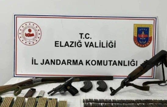 Elazığ'da Ruhsatsız Silah Operasyonu: AK47 ve Yüzlerce Fişek Ele Geçirildi
