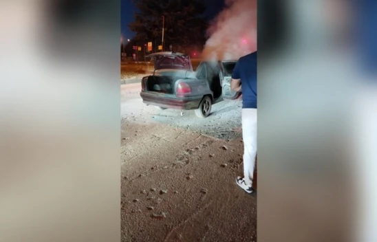 Elazığ'da Seyir Halindeki Araç Alev Topuna Döndü!