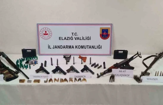 Sivrice'de Silah Kaçakçılığı Operasyonu, 3 Gözaltı
