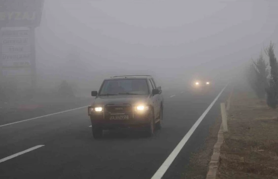 Elazığ'da Sis Etkili Oldu, Görüş Mesafesi 2  Metreye Kadar Düştü
