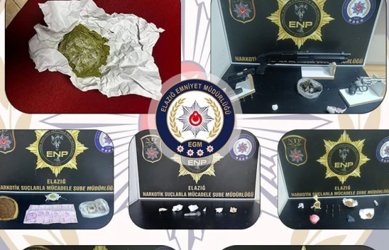 Elazığ'da sokak satıcılarına operasyon: 7 tutuklama