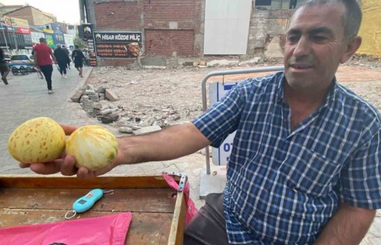 Elazığ'da susuz yetişen Kultik kavunu tezgahlarda