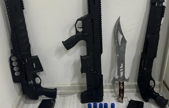 Elazığ'da tüfek ve tabanca ele geçirildi