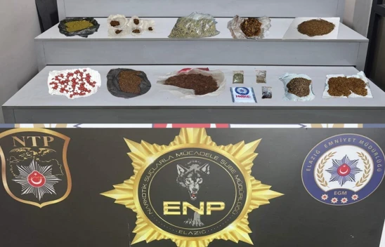 Elazığ'da Uyuşturucu Operasyonu: 2 Kilogram Sentetik Madde Ele Geçirildi