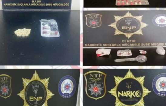 Elazığ'da Polis Uyuşturucuya Geçit Vermiyor, 8 Kişi Gözaltına Alındı