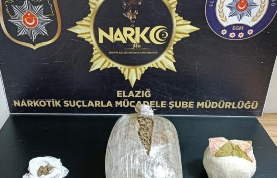 Elazığ'da uyuşturucuyla mücadele: 3 tutuklama