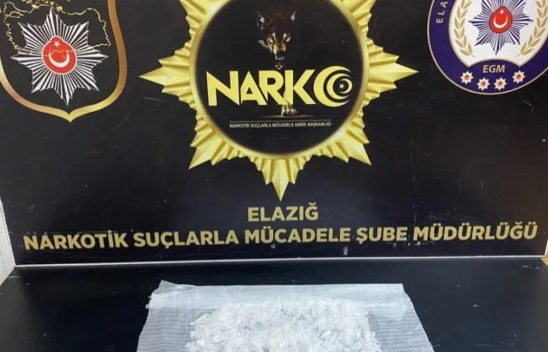 Elazığ'da uyuşturucuyla yakalanan şahıs tutuklandı