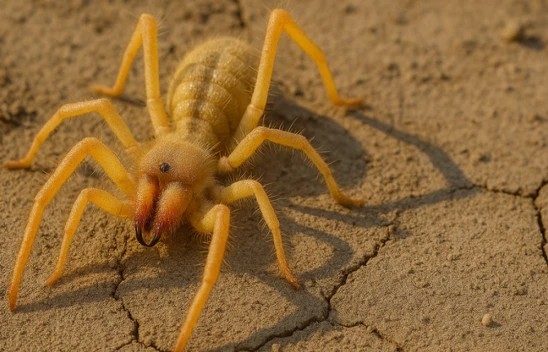 Elazığ'da Zehirli 'Sarıkız Örümceği' Görüntülendi