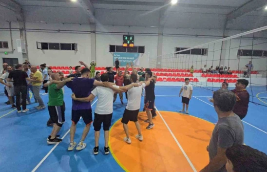 Ağın ilçesinde kurulan spor tesisinde ilk heyecan