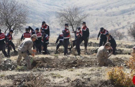 Elazığ Jandarma, Harput Mahallesine 2 bin fidan dikti