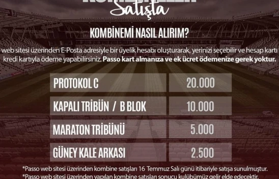 Elazığspor'da yeni sezon kombine biletler satışa çıktı