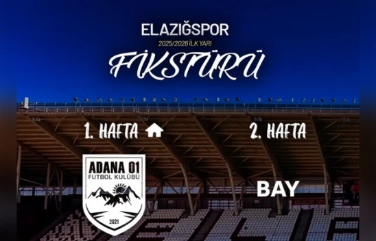 Elazığspor'un 2025-2026 Sezonu İlk Rakibi Belli Oldu