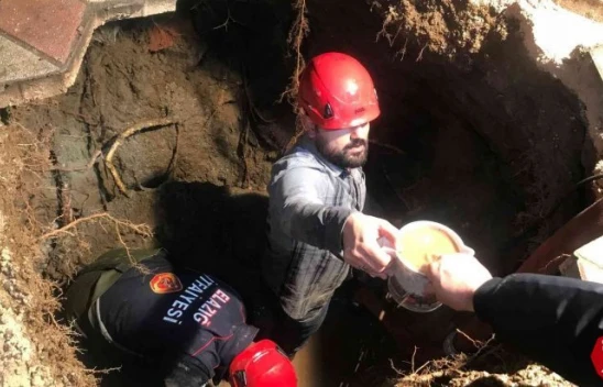Sanayi Mahallesinde İlginç Olay, Evine Giderken Bir Anda Kendini Yeraltında Buldu