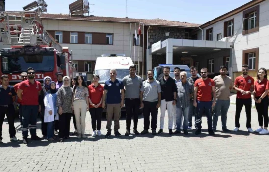 Hastanedeki tatbikat gerçeği aratmadı