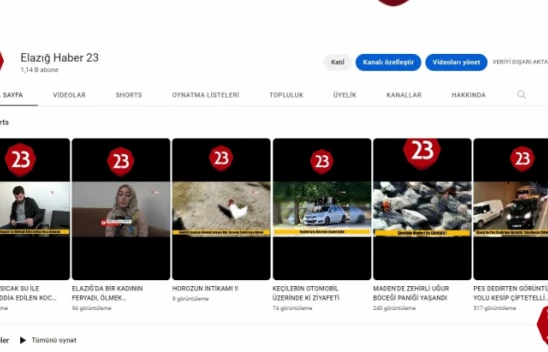İlklerin Haber Sitesi Olan Elazığ Haber 23'ten Bir Yenilik Daha !