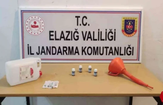 Elazığ'da Evini Sahte İçki Atölyesine Çeviren Şahıslara Jandarma'dan Operasyon
