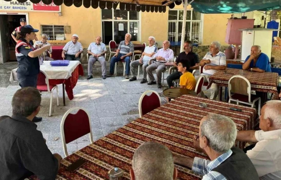 Elazığ'da Jandarmadan yangınlara karşı bilgilendirme