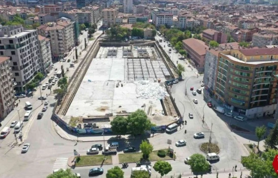 Elazığ'da Kent Meydanı ve Yer Altı Otoparkı Projesinde Sona Doğru
