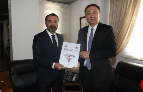 Kırgızistan Büyükelçisi Ömüraliyev'den, Başkan Şerifoğulları'na Ziyaret