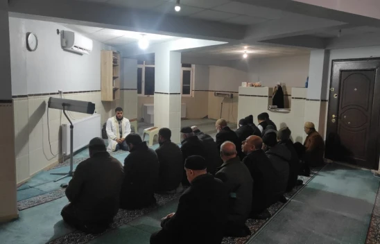 Kovancılar'da Sabah Namazı Buluşması Heybet Mahallesi Hacı Resul Camii'nde Yapıldı