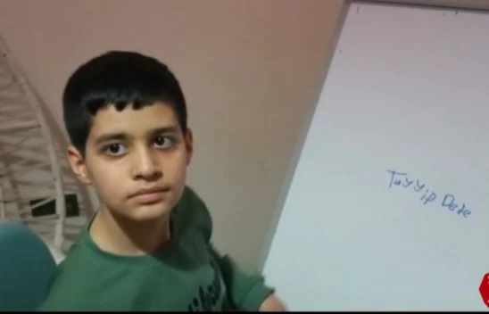 Küçük Taha, tedavisini üstlenen Cumhurbaşkanı Erdoğan'ın doğum gününü kutladı