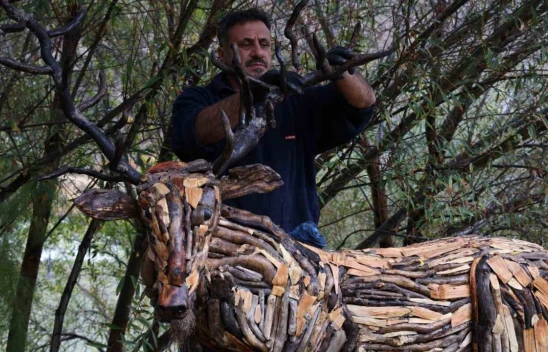 Ağaç Dallarından Öyle Şeyler Yaptı ki Görenler Şaşırıyor !