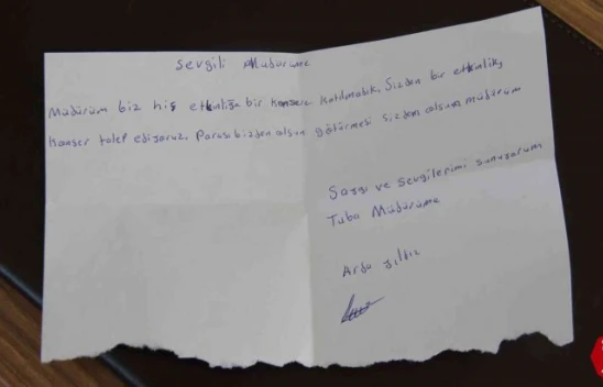 Maden'de Öğrencinin Öğretmene Bıraktığı Not Hayalini Gerçeğe Dönüştürdü