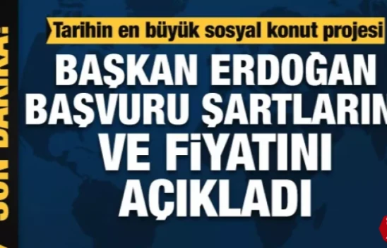 Tarihin En Büyük Sosyal Konut Projesinin Başvuruları Yarın Başlıyor
