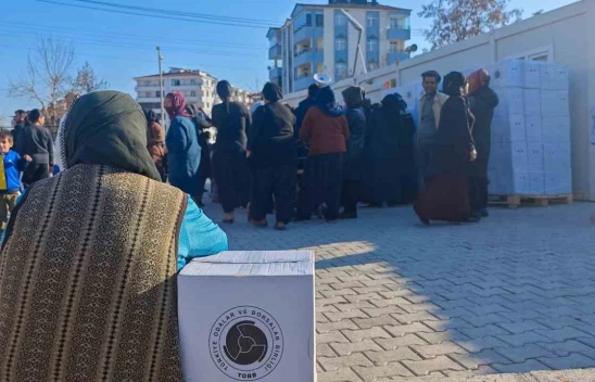 TOBB'dan Elazığlı depremzedelere yardım