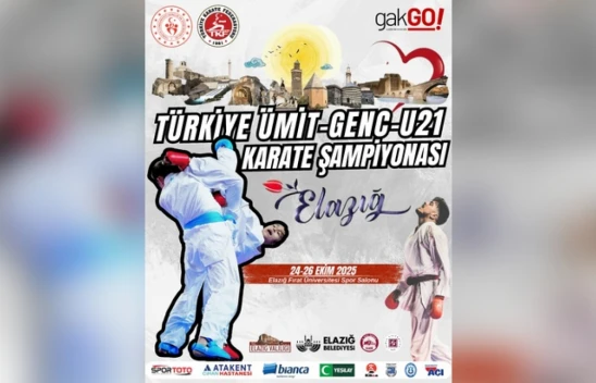 Ümit, Genç ve U21 Türkiye Karate Şampiyonası Elazığ'da Düzenlenecek