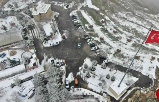 Kar Yağışı Sonrası Harput'tan Kartpostallık Görüntülüler