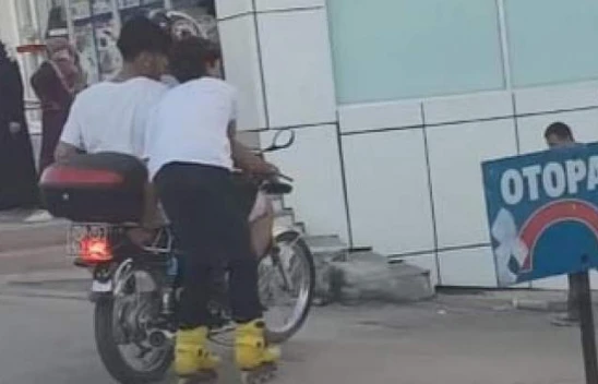 Elazığ'da Trafikte Patenle Tehlikeli Yolculuk