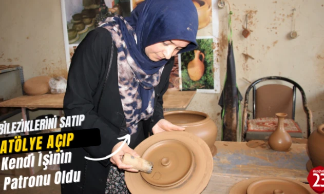 Bileziklerini Satıp Atölye Açtı, Elazığ'ın En Genç Çömlek Ustası Oldu