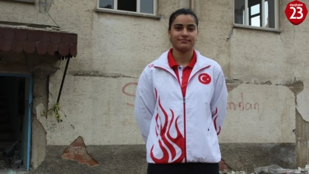 Depremin evsiz bıraktığı Milli Sporcu Aliye, Olimpiyatlara katılmak için mücadele veriyor