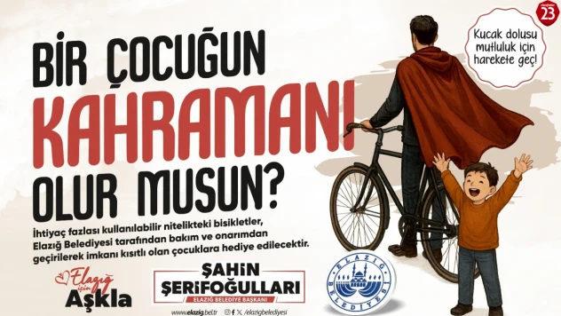 Elazığ Belediyesi'nden Anlamlı Kampanya: 'Bir Çocuğun Kahramanı Olur musun?'