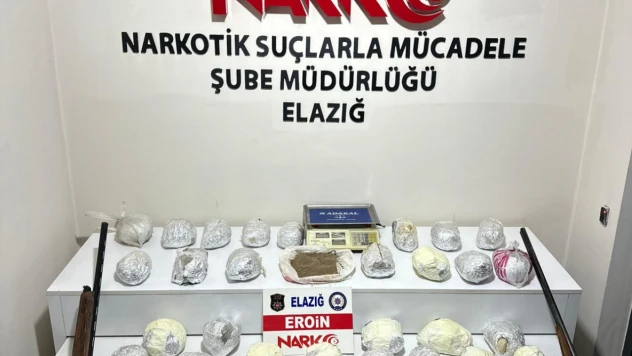 Elazığ'da Dev Uyuşturucu Operasyonu: 30,8 Kilo Eroin Ele Geçirildi, 4 Şüpheli Gözaltında