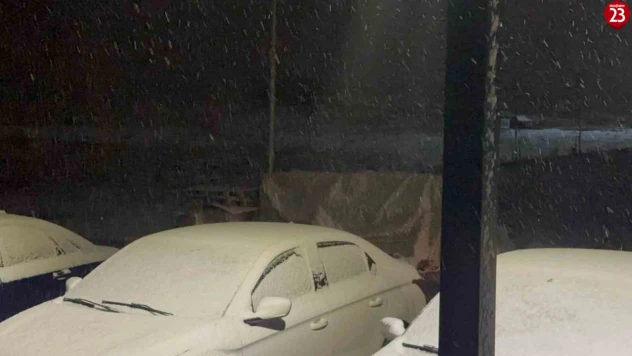 Elazığ'da dolu ve kar yağışı etkili oldu