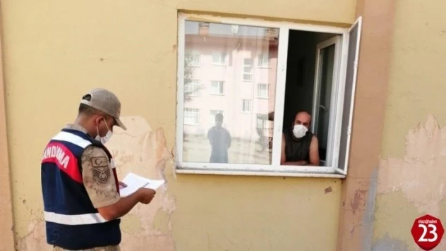 Elazığ'da jandarmadan Covid-19 denetimi