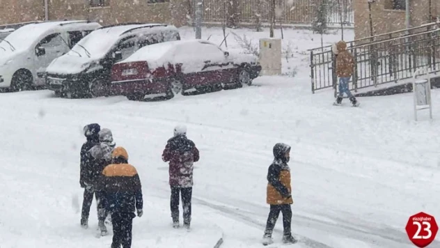 Elazığ'da okullara kar tatili