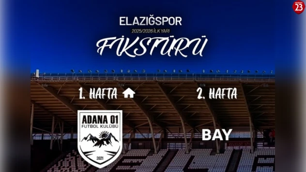 Elazığspor'un 2025-2026 Sezonu İlk Rakibi Belli Oldu