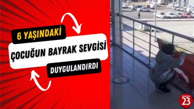 6 Yaşındaki Çocuğun Bayrak Sevgisi Görenleri Duygulandırdı