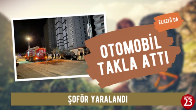 Elazığ'da Otomobil Takla Attı, Sürücüsü Yaralandı