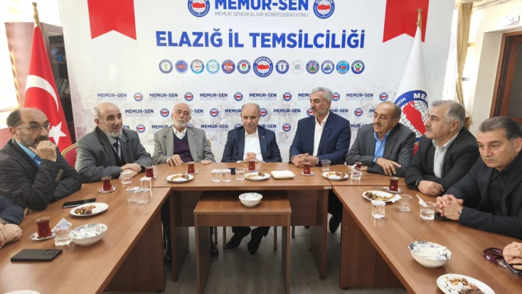 İçişleri Bakan Yardımcısı Mehmet Aktaş’tan Memur-Sen Elazığ İl Temsilciliğine Ziyaret
