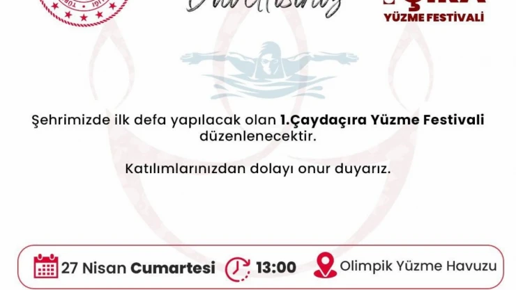 1. Çaydaçıra Yüzme Festivali başlıyor