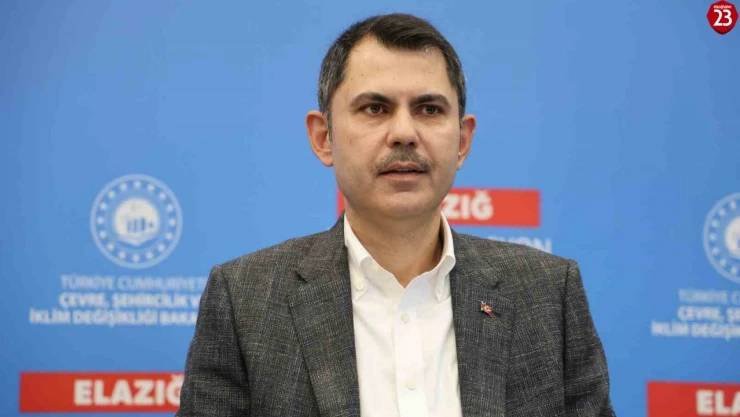 Bakan Kurum'dan Elazığ'da Önemli Açıklamalar