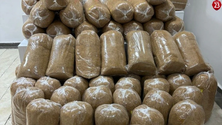 Elazığ'da 425 kilo kaçak tütün ele geçirildi
