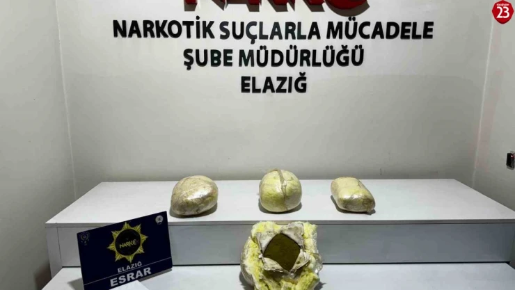 Elazığ'da 7 kilo esrar ele geçirildi: 1 gözaltı