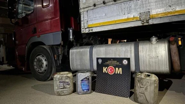 Elazığ'da 750 Litre Kaçak Akaryakıt Ele Geçirildi