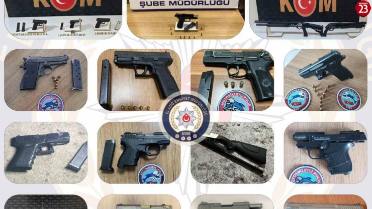 Elazığ'da Dev Güvenlik Operasyonu: 5 Kişi Tutuklandı, Kaçak Silah ve Uyuşturucu Ele Geçirildi